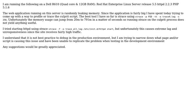 DevOps & SysAdmins: Debugging httpd memory leak смотреть онлайн