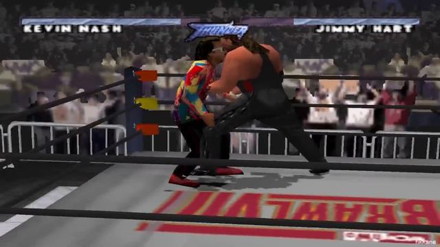 PS1 WCW/nWo Thunder Gameplay