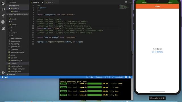 React Navigation v3 demo смотреть онлайн