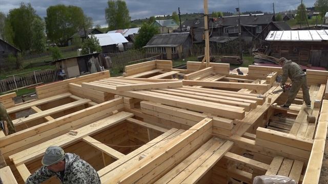 СТРОИМ ОДНОЭТАЖНЫЙ ДОМ ИЗ БРУСА 9 НА 9 смотреть онлайн