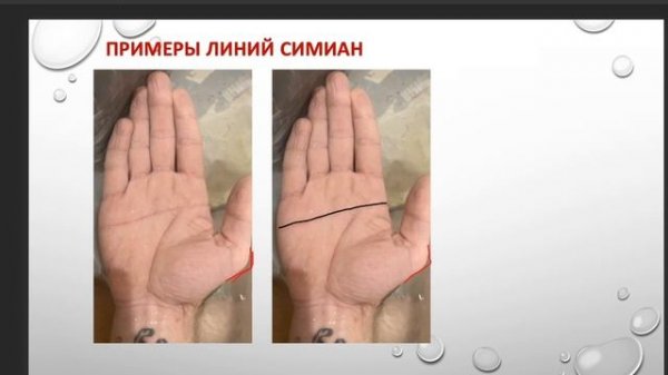 Линия Симиан на ладони. Срощенные линии Головы и Сердца. #Хиромантия