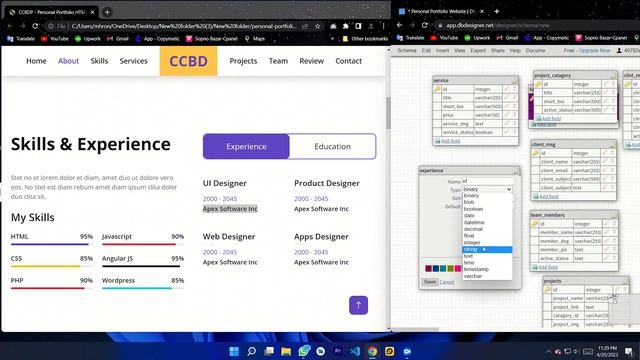 02.3-Database Design for Personal Portfolio Website || Portfolio Website in PHP | Code Camp BD- 202 смотреть онлайн