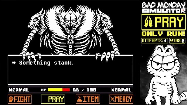 PRAY ONLY! - Bad Monday Simulator (My Undertale Fangame) смотреть онлайн