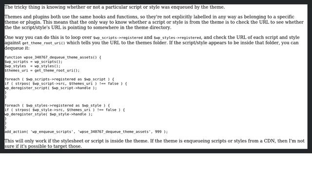 Wordpress: How to dequeue / deregister any theme styles and scripts? (2 Solutions!!) смотреть онлайн