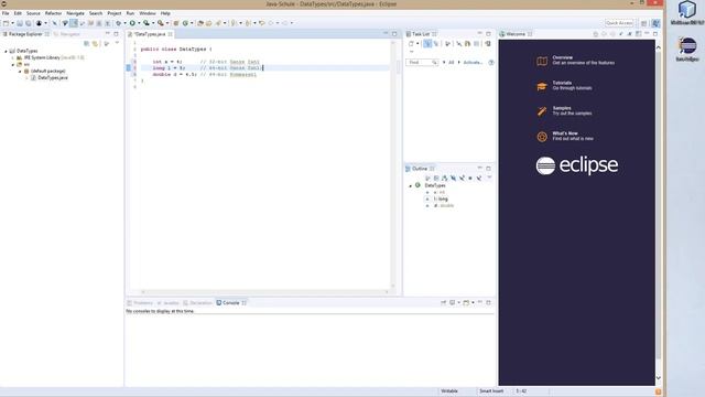 Java Folge 2 Data Types смотреть онлайн