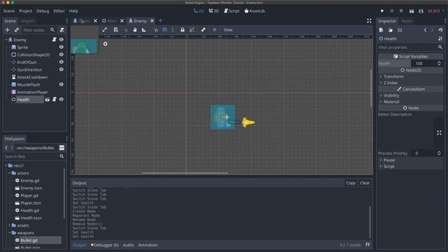 Godot Top-down Shooter Tutorial - Part 7 (Refactoring and Node Composition) смотреть онлайн