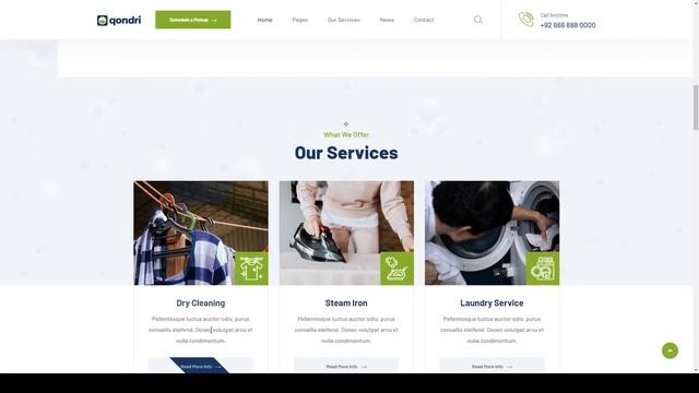 Qondri - Dry Cleaning and Laundry HTML Template wash Cleaning Service смотреть онлайн