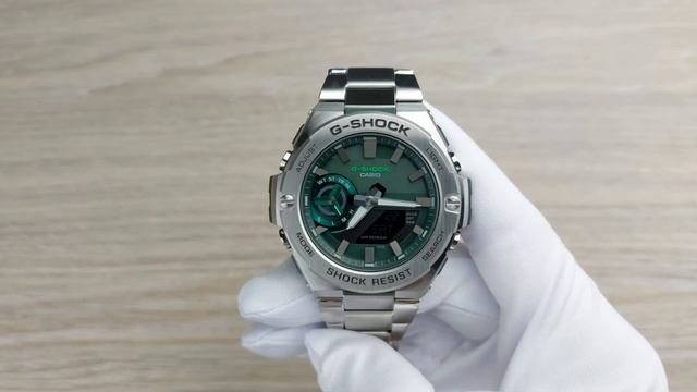 Новый Зелёный G-Steel / Casio GST-B500AD-3A смотреть онлайн