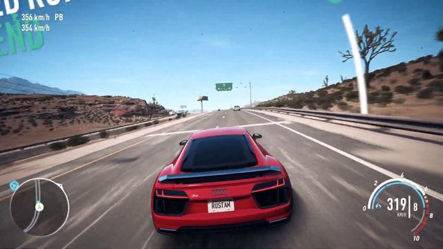 NFS Payback - Audi R8 - 1000+ Horsepower | Reaching max speed - 370 km/h смотреть онлайн