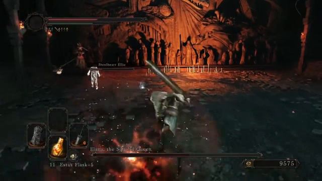 Dark Souls 2 Scholar of the First Sin - Elana the squalid queen смотреть онлайн