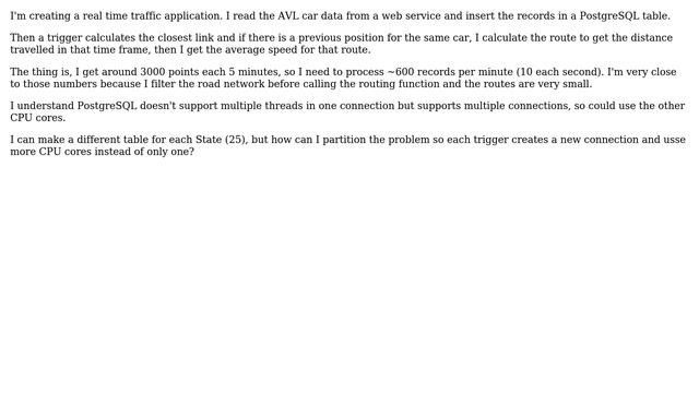 GIS: PostgreSQL: How to use more than one CPU? смотреть онлайн