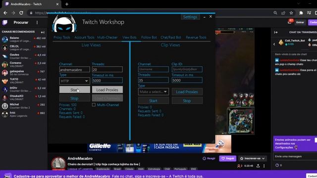 BOT DE VIEWS PRA TWITCH - TWITCH VIEW BOT - GREG OF BOTS смотреть онлайн