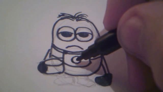 Как нарисовать миньона за 5 минут.. #3/How to draw a minion #3 смотреть онлайн