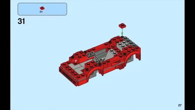 LEGO Speed Champions Ferrari F40 Instructions - 75890 смотреть онлайн
