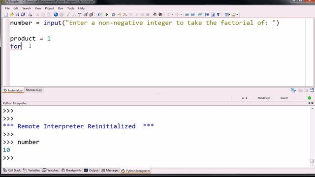 006 Writing a Simple Factorial Program Python 2 смотреть онлайн