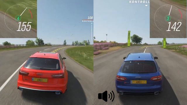 Forza Horizon 4 | Side By Side | Audi RS 6 Avant & Audi RS 4 Avant смотреть онлайн