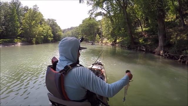 Kayak Bass Fishing - CATCHING BIG BASS WITH JON B IN TEXAS смотреть онлайн