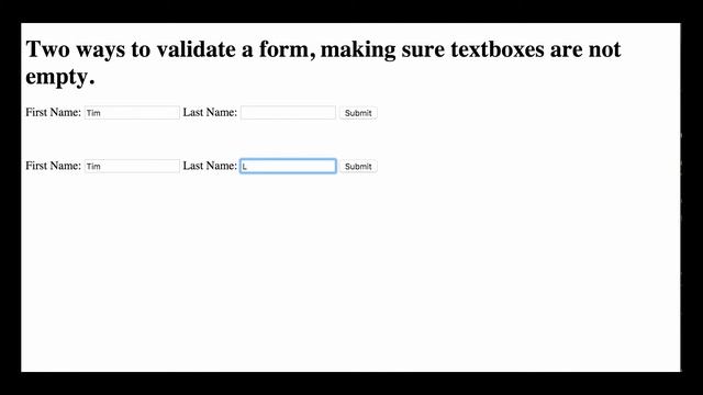 Validate Form Using Javascript and HTML смотреть онлайн