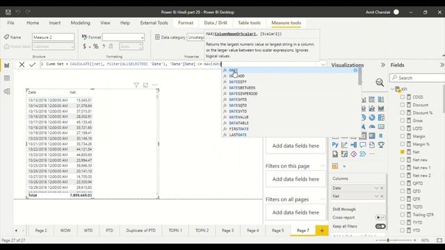 सीखे Power BI हिंदी में- Learn Power BI in Hindi- अध्याय 30: Running Total смотреть онлайн