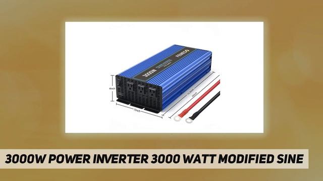 3000W Power Inverter 3000 watt Modified Sine - Review 2023 смотреть онлайн
