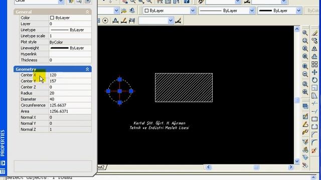 Properties Autocad dersleri смотреть онлайн