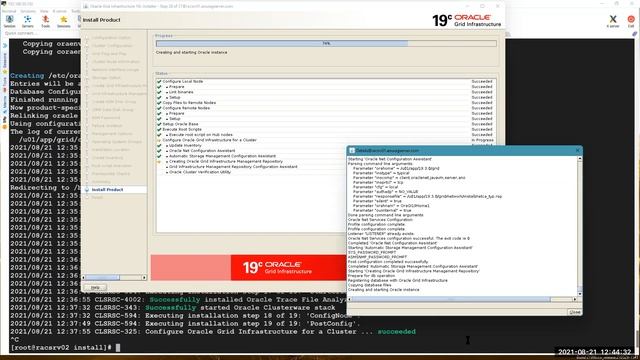 Oracle Clusterware Upgrade to 21c including database to 21c смотреть онлайн