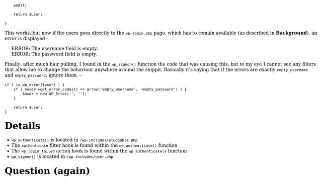 Redirect user using the 'wp_login_failed' action hook if the error is 'empty_username' смотреть онлайн