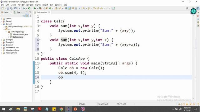 Method and Constructor Overloading in Java смотреть онлайн