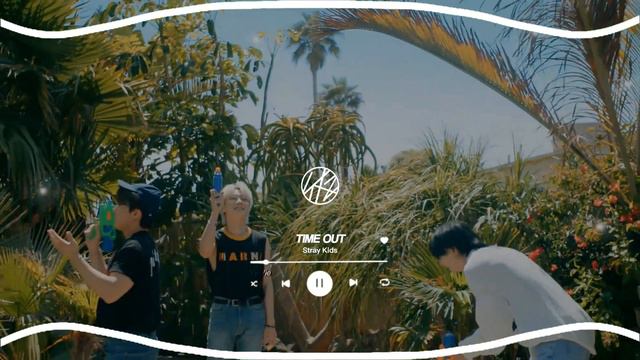 Stray Kids - TIME OUT | CLEAN INSTRUMENTAL WITH AUDIO VISUALIZER 🔥🎧 смотреть онлайн