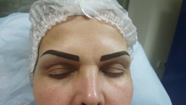 Лучший татуаж бровей плотная растушевка смотреть онлайн