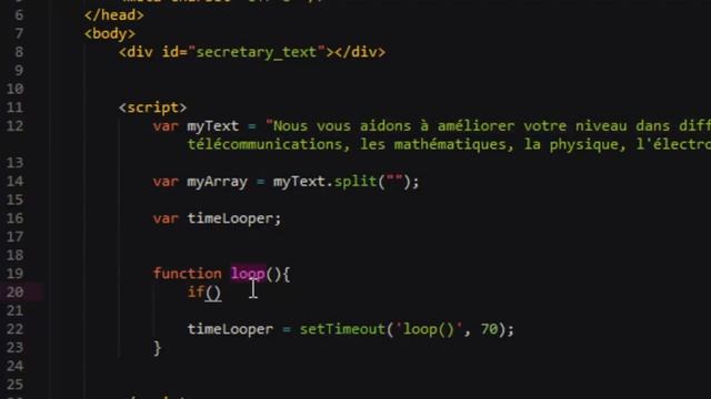 ECRIRE DU TEXTE COMME UNE MACHINE EN JAVASCRIPT смотреть онлайн
