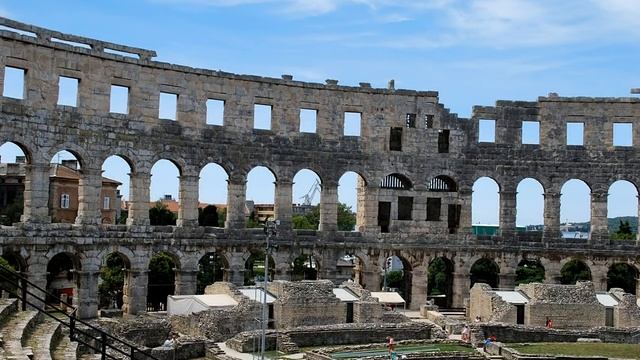 Древнеримский амфитеатр Пулы (Пула, Хорватия, Истрия). Pula Arena (Pula, Croatia, Istria)