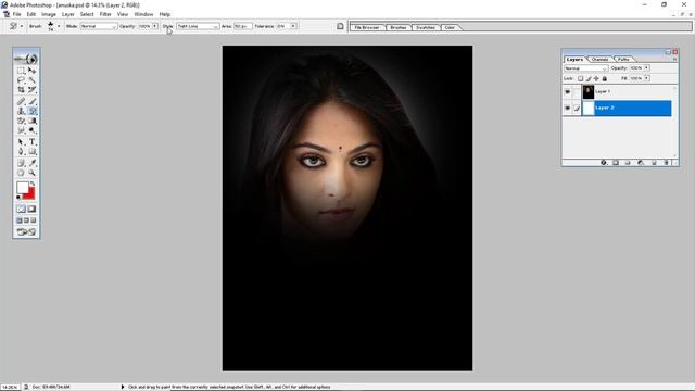 photoshop 7 0 history brush tool and art history brush tool tutorial in Telegu| Digital Telugu Tech смотреть онлайн