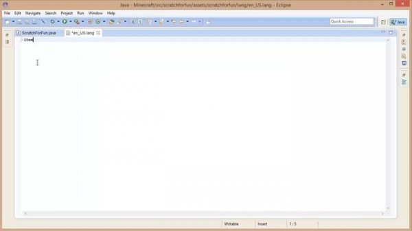 [1.7.2] Minecraft Forge Modding Tutorials! - Language Files! (+Source Code)