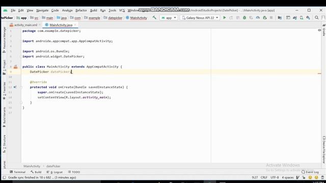 How to create Calendar android phone ?Create Date_Picker Calendar in android studio? смотреть онлайн