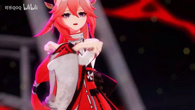 【Genshin Impact MMD／4K／60FPS】Raiden Ei × Yae Miko × Kujou Sara【桃源恋歌】 смотреть онлайн