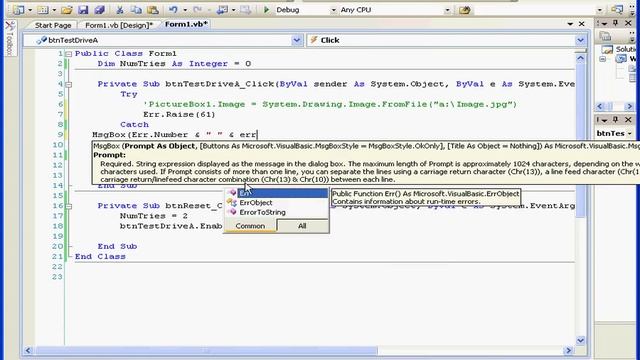 58 VISUAL BASIC Tutorial ( Raise Custom Errors ) смотреть онлайн