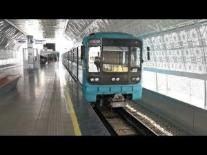 Ташкентское метро. Сергелийско-Чиланзарская линия. Номерной 81-717/714.5 Буюк Ипак Йули - 5-я Бекат.