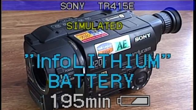 Sony CCD-TR415 Video8 XR demonstration mode смотреть онлайн