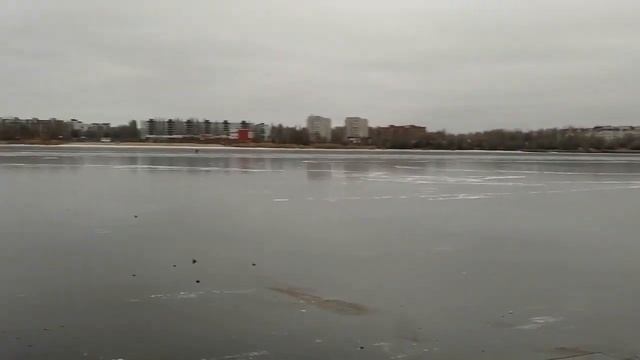 Балаковский «рыбак-экстремал» вышел на тончайший лед