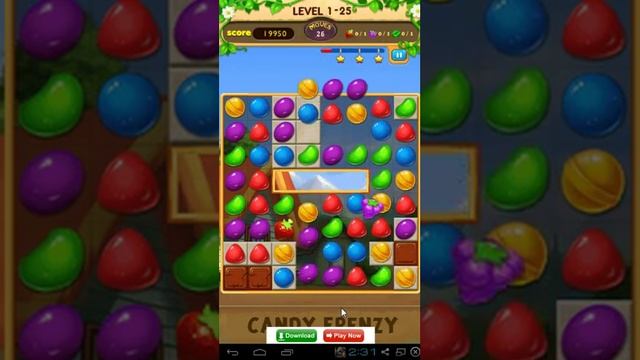 Candy Frenzy Level 25 смотреть онлайн