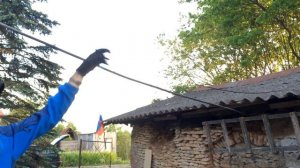 Провел кабель до гаража и бани. На даче. Экспериментальная технология