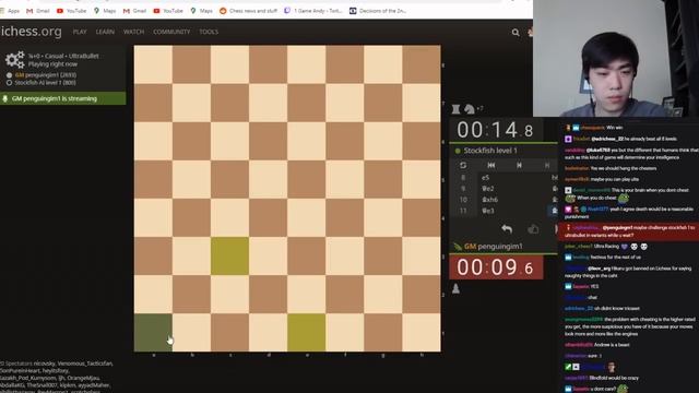 Beating Stockfish BLINDFOLDED in ULTRABULLET (15 Sec Chess) смотреть онлайн