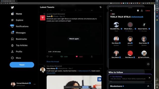 Elon Musk Answers Tesla Investor Question on Twitter Spaces 12/22/2022 смотреть онлайн