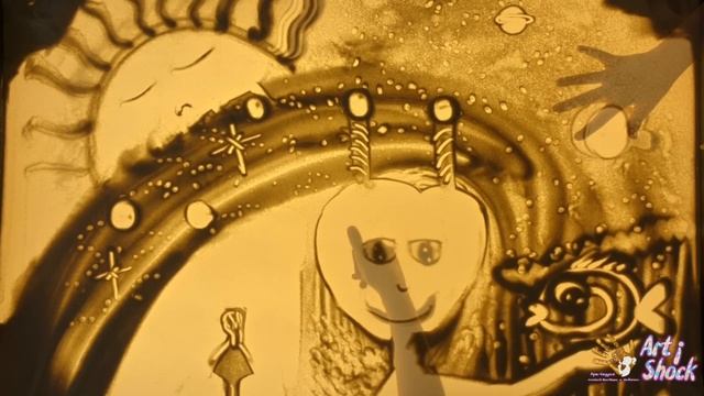 песочная анимация "Сны улетают" 9 - 10 лет смотреть онлайн