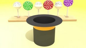 Цветные леденцы - учим цвета - волшебная шляпа - волшебство