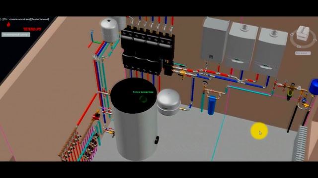 #проектирование #котельная #vaillant Проектирование котельной отопления Vaillant EcoTEC Plus VU