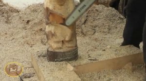 Резьба Медведя бензопилой. Подробный мастер класс.