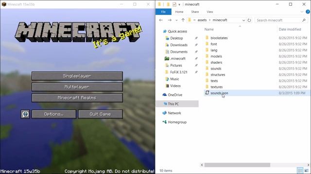 Minecraft 1.9 (15w35) Resource Pack Template!! смотреть онлайн