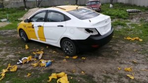 Как снять плёнку с авто(Такси)